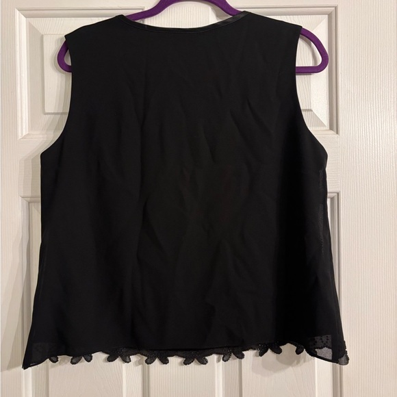 R&M Richards Elegant Black Beaded Blouse - Picture 2 of 4